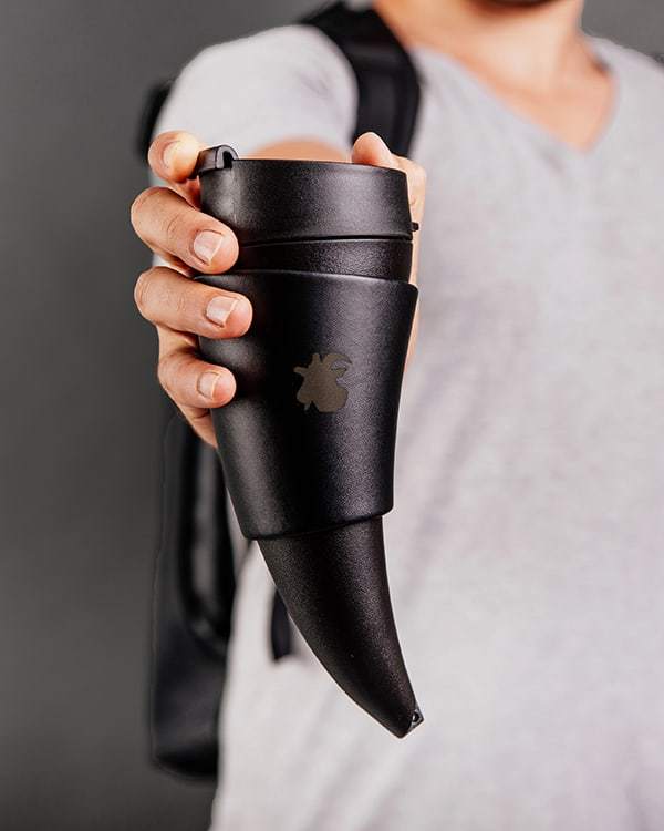 GOAT STORY Black coffee mug - tribute to goats who descovered coffee