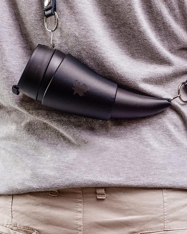 Coffee mug with holder - perfect for active people - use as a bag