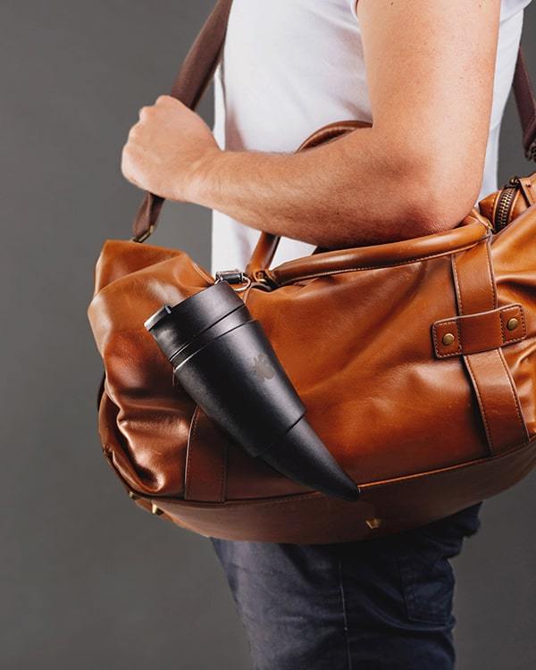 Hang your coffee on your bag and go places by GOAT STORY