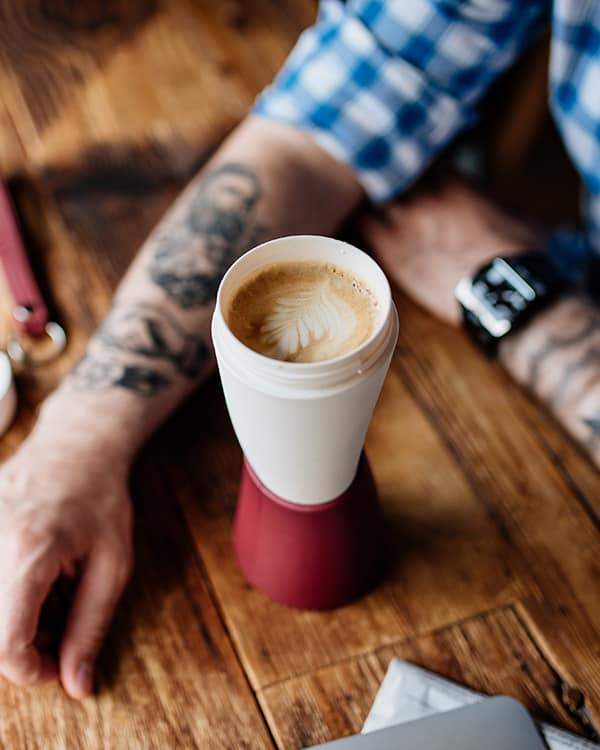Specialty coffee in GOAT mug Marsala by GOAT STORY